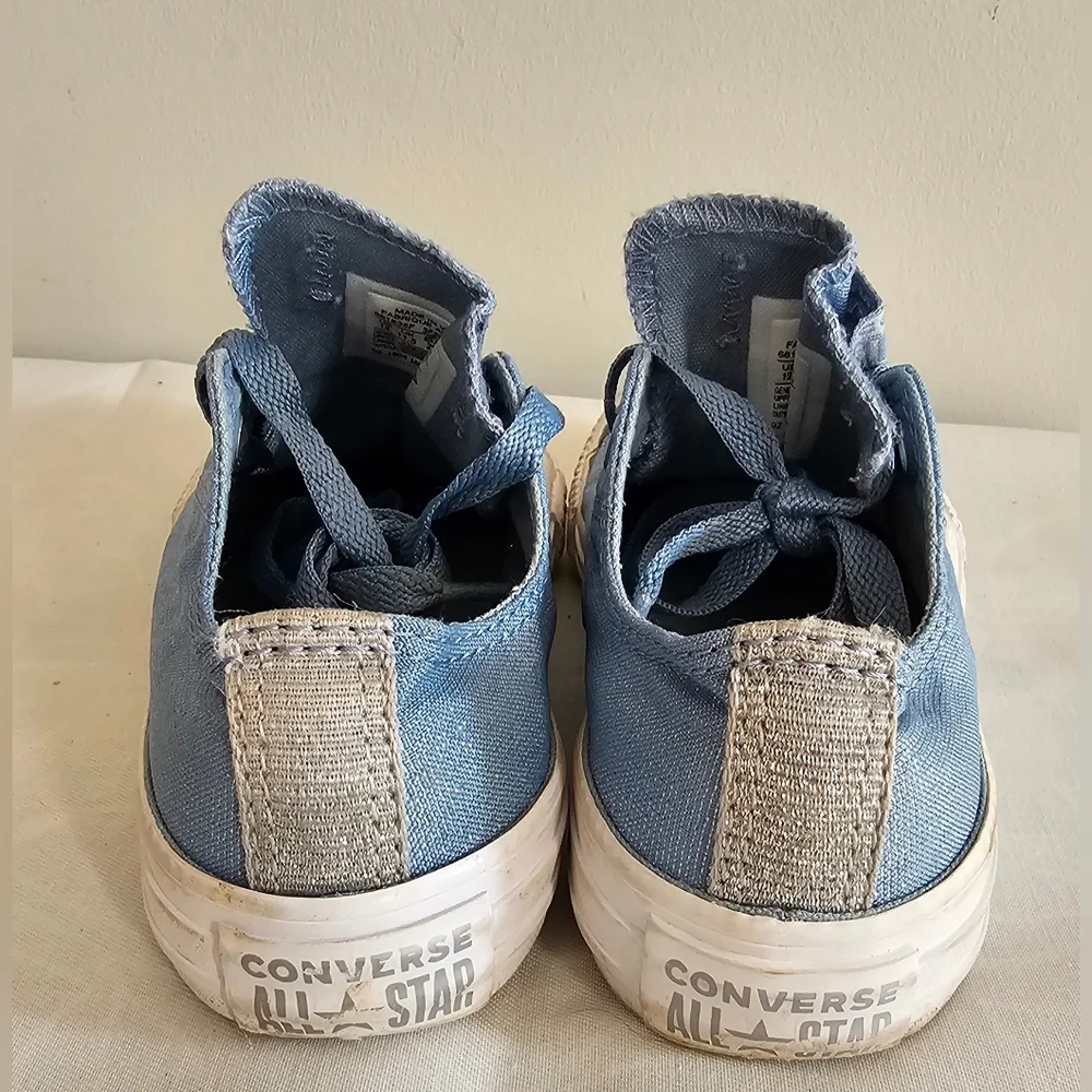 CONVERSE Toddler Girls Kids Blue Fairy Dust Canvas Sneakers